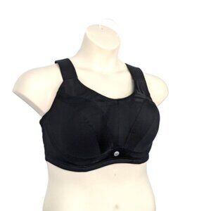 Livi Active Lane Bryant Women Sports Bra High Impact Molded Underwire 40B Black